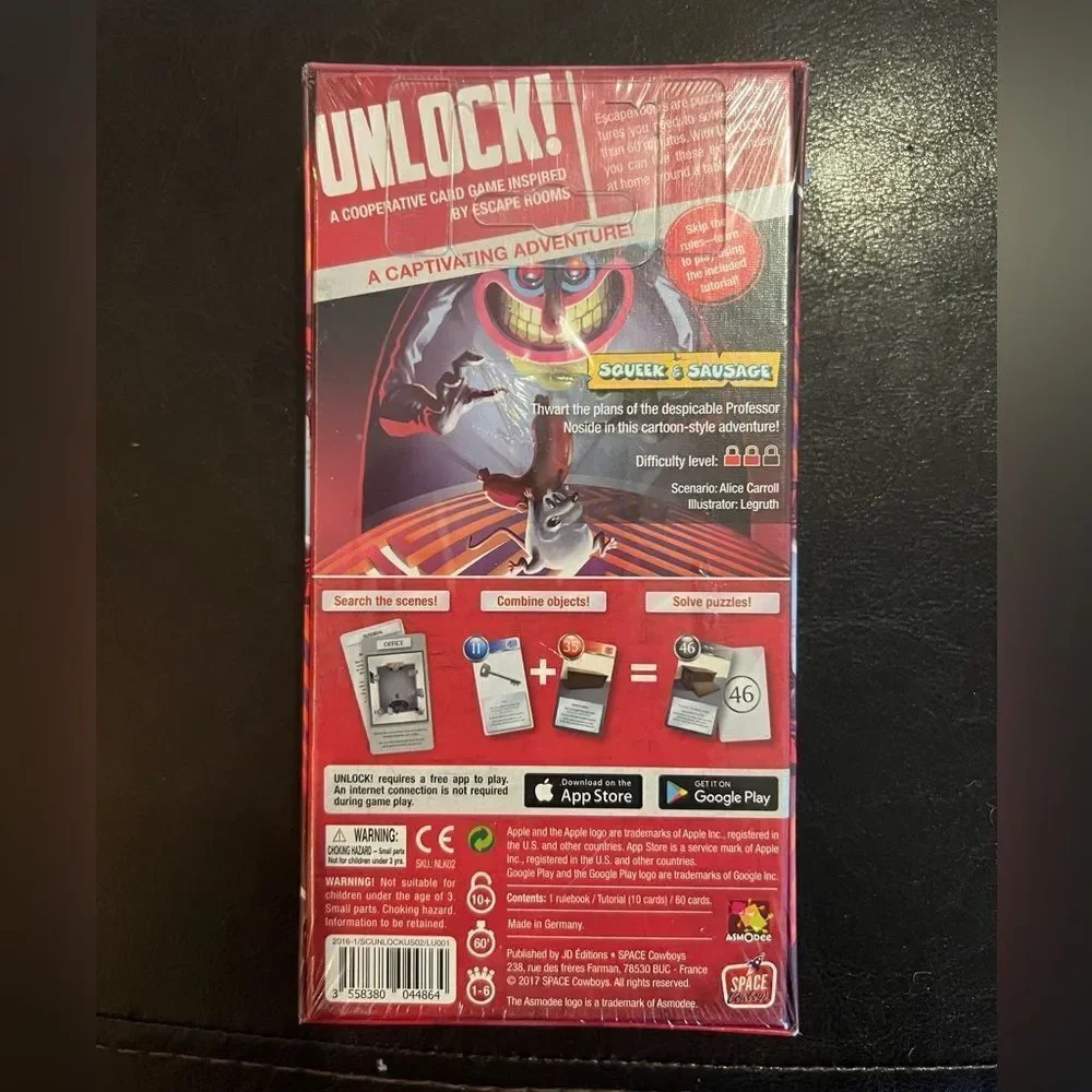 UNLOCK! Squeek & Sausage Card Game |